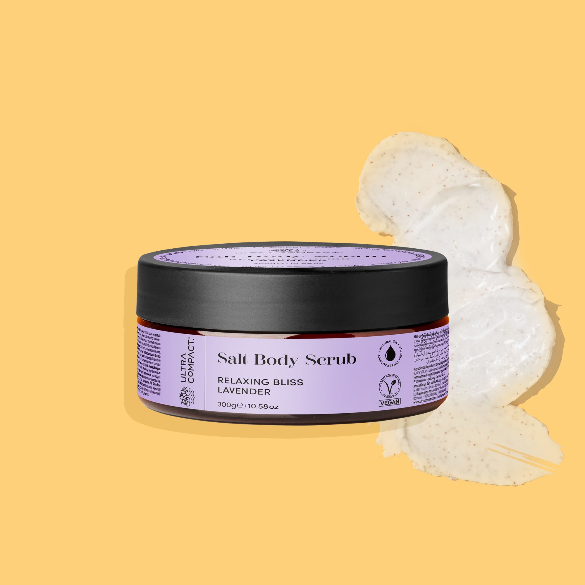 Ultra Compact Salt Body Scrub - Relaxing Bliss Lavender