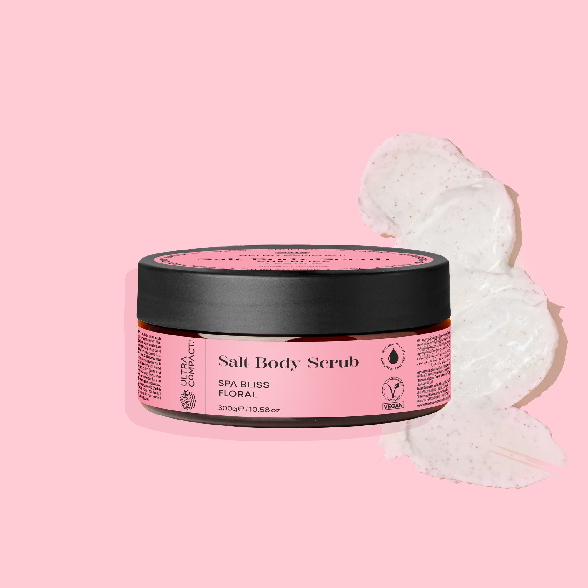 Ultra Compact Salt Body Scrub - SPA Bliss Floral