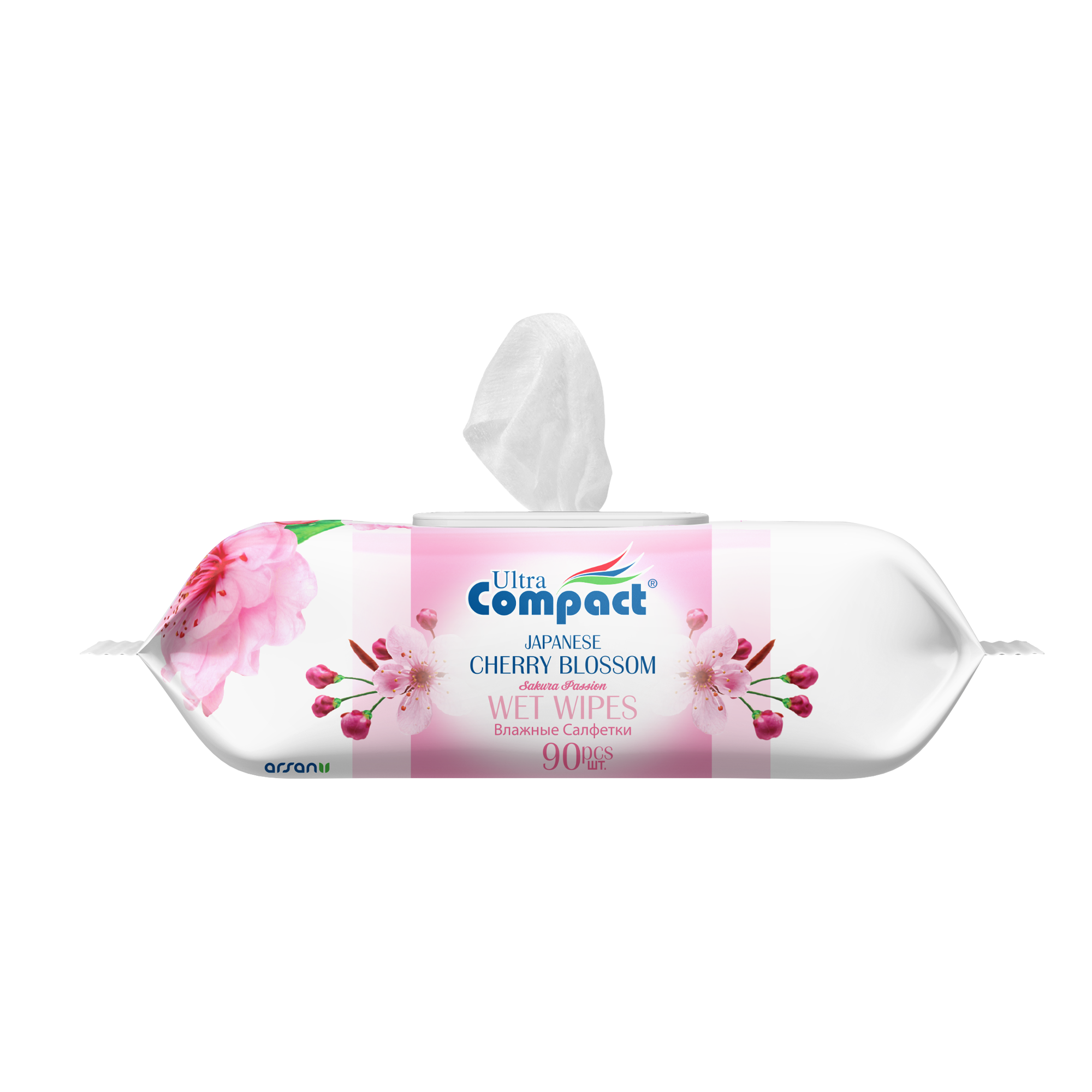Ultra Compact Japanese Cherry Blossom Wet Wipes