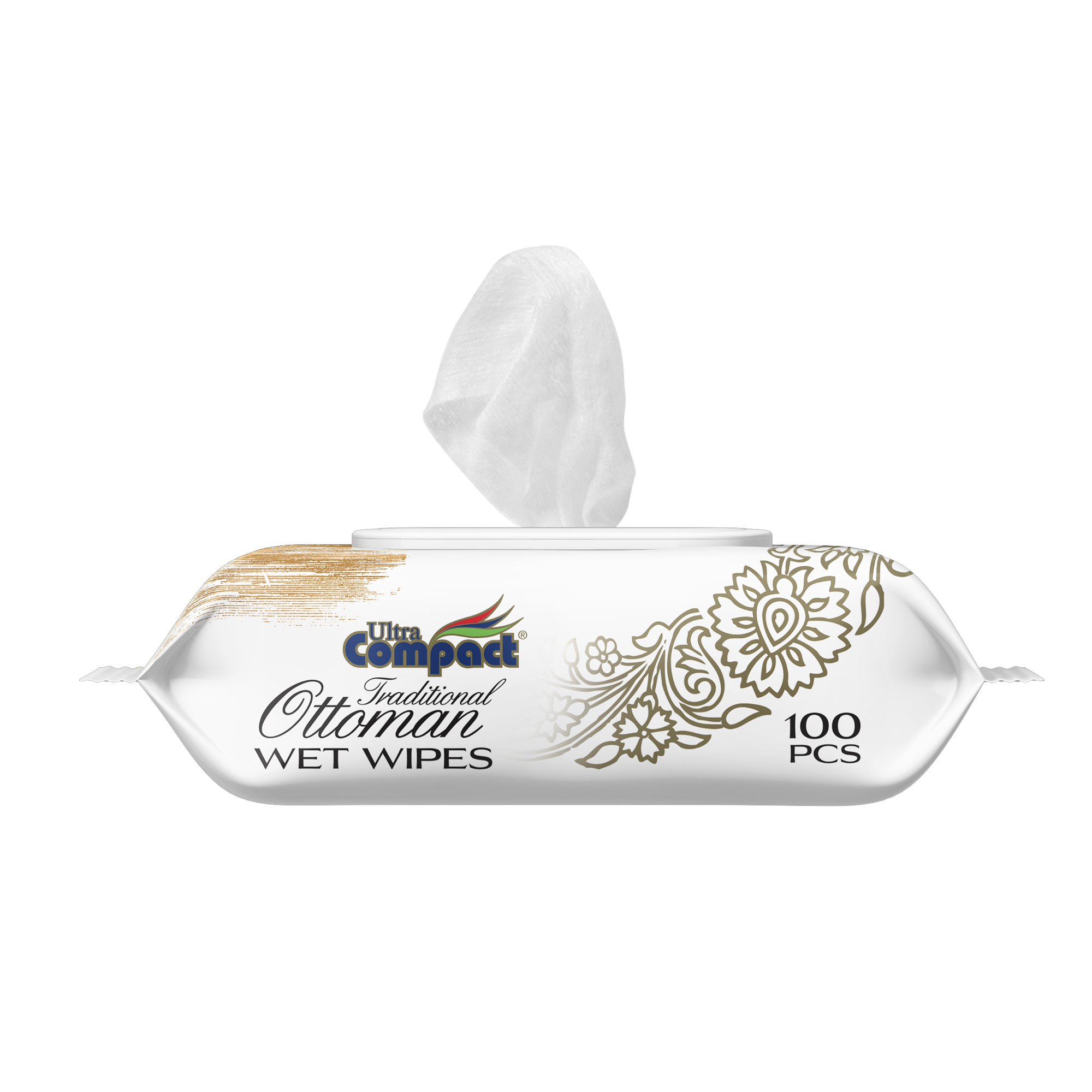 Ultra Compact Ottoman Pearl White