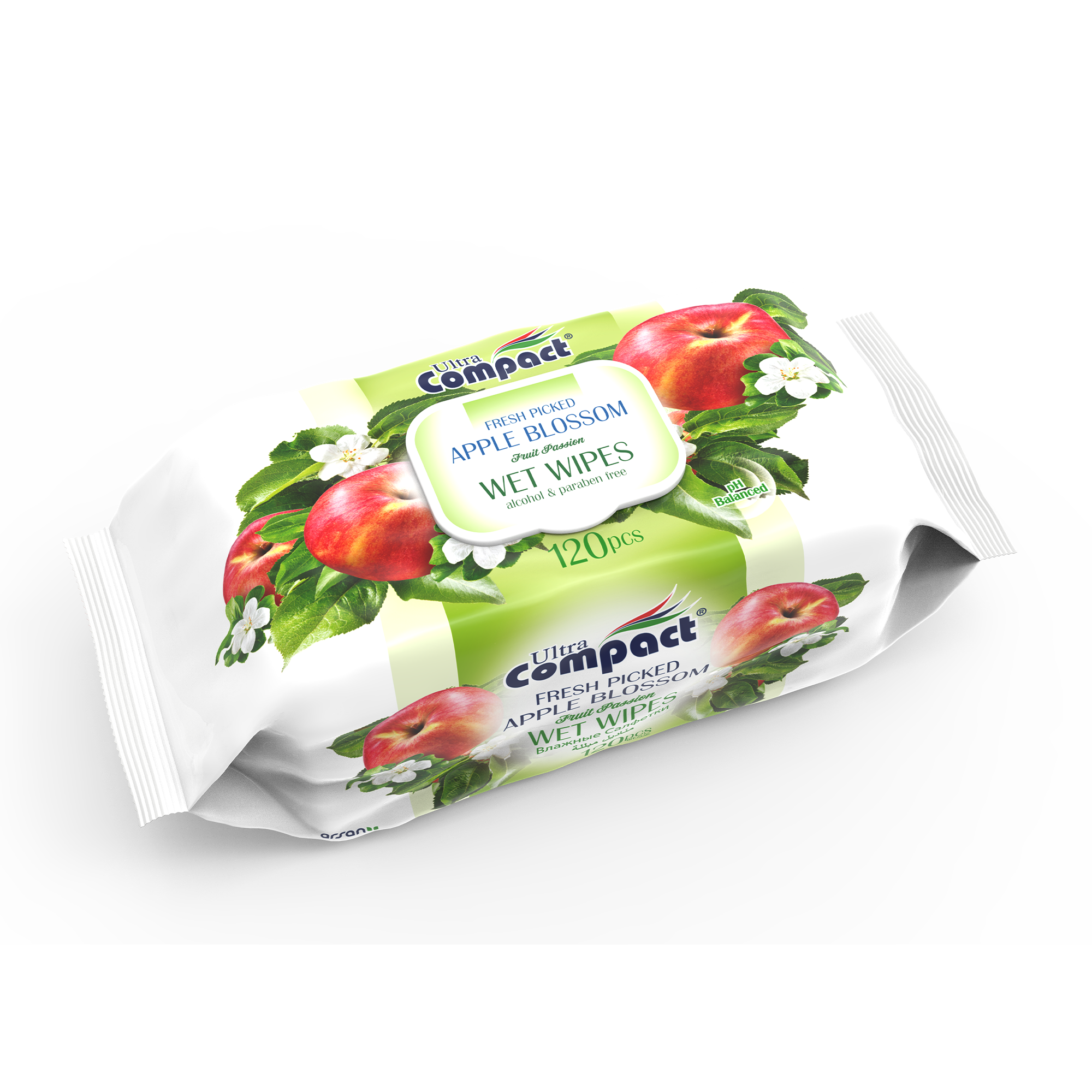 Ultra Compact Apple Blossom Wet Wipes