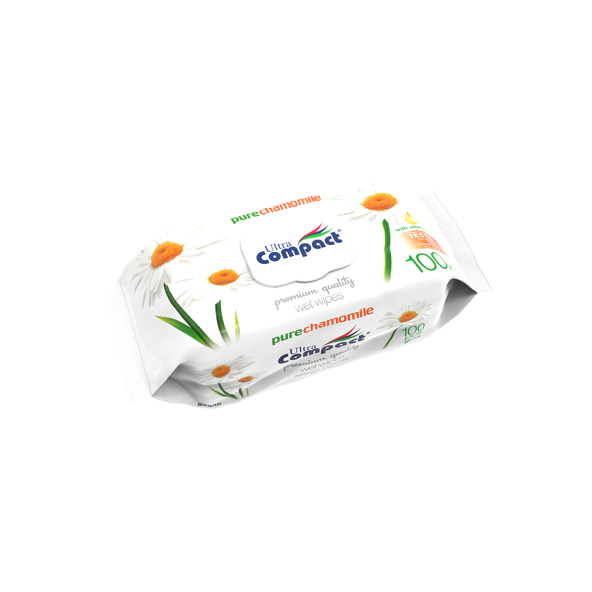 Ultra Compact Pure Chamomile Wet Wipes