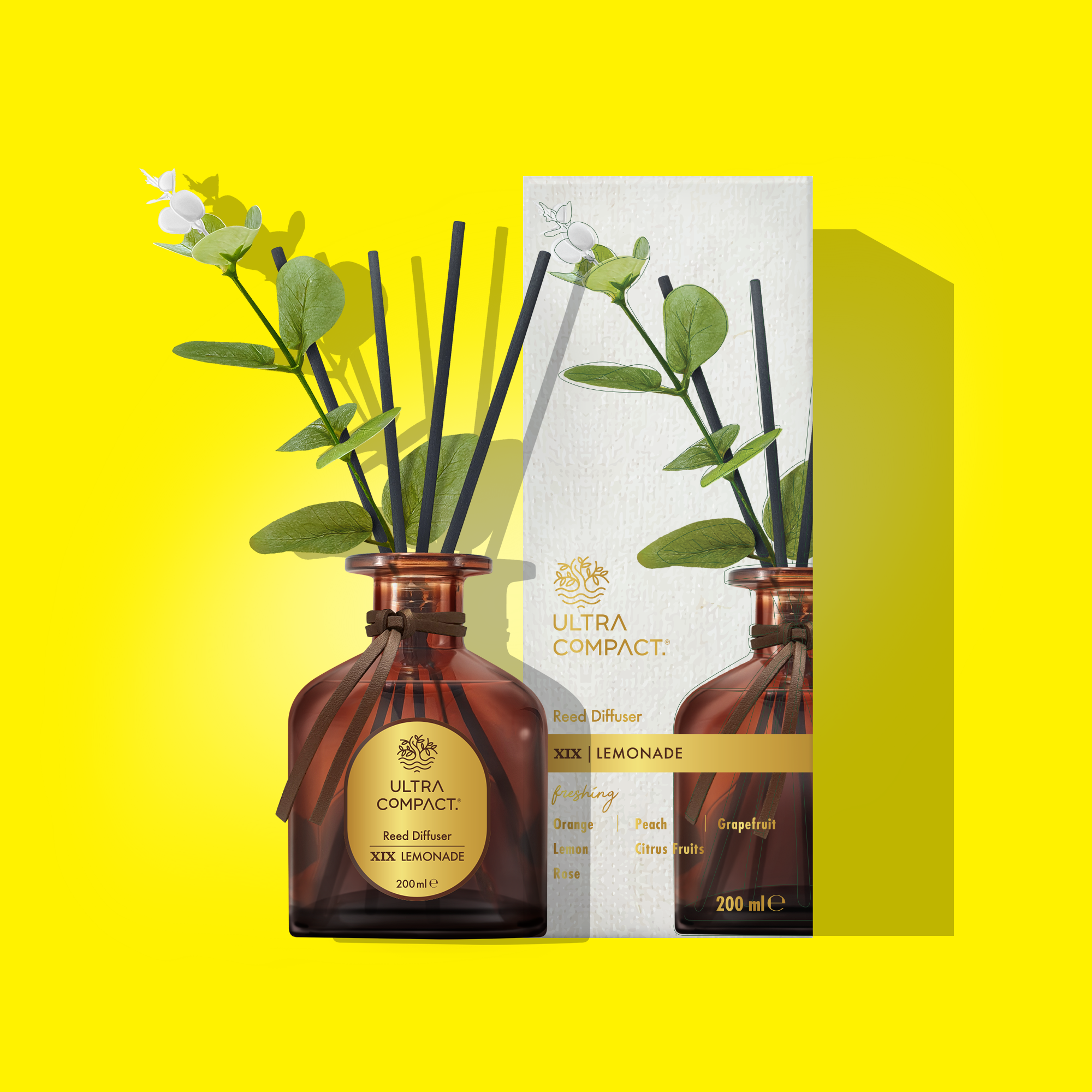 Ultra Compact Reed Diffuser - Lemonade