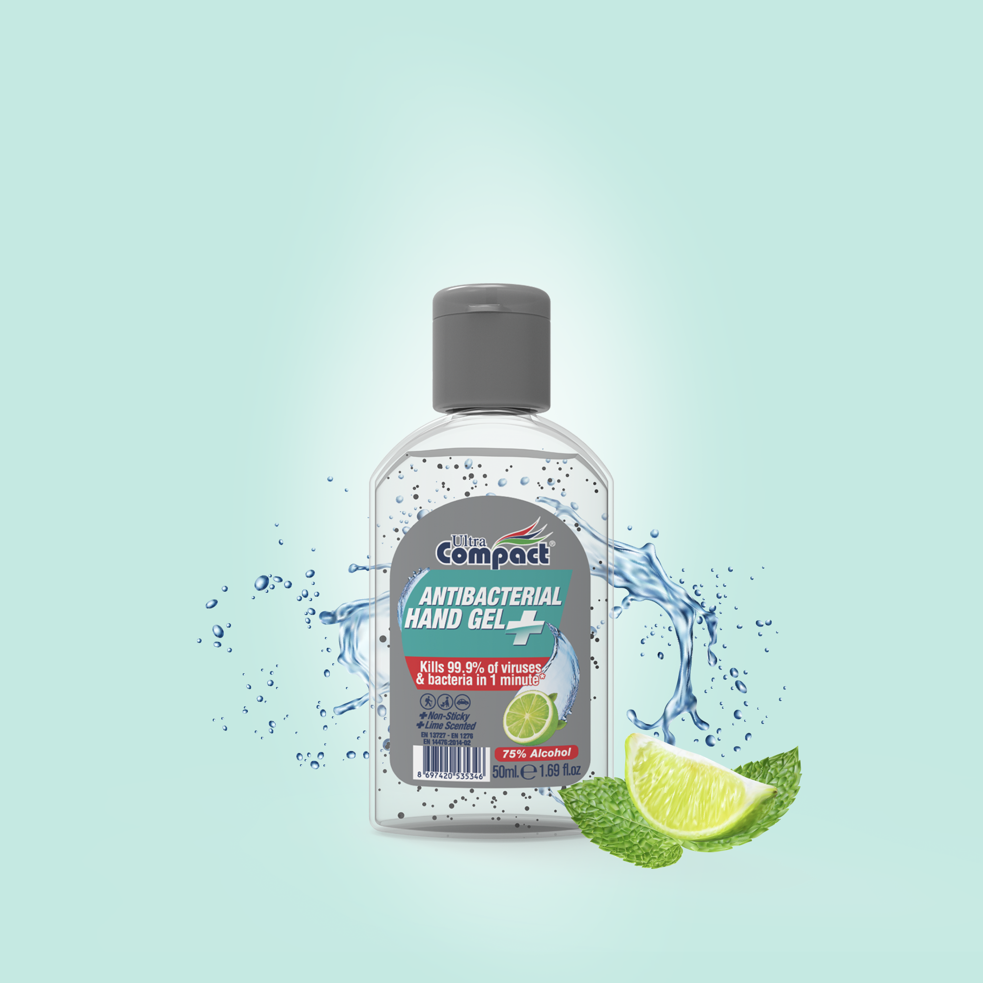 Hand Compact Ultra Compact Antibacterial Hand Gel