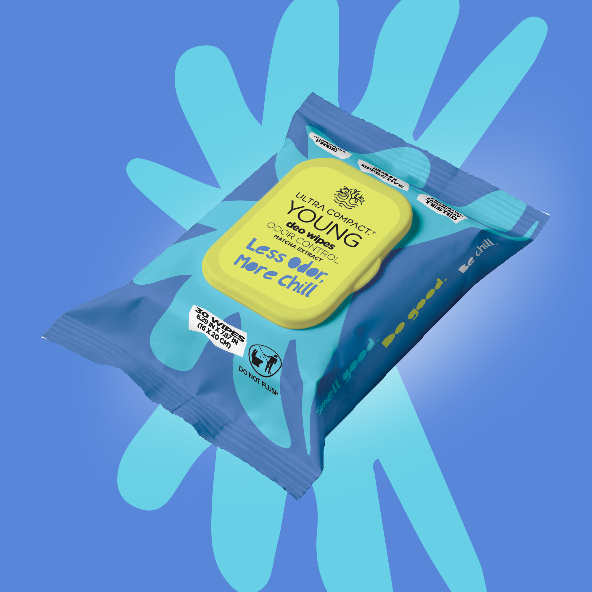 Ultra Compact Young Odor Control Deo Wipes