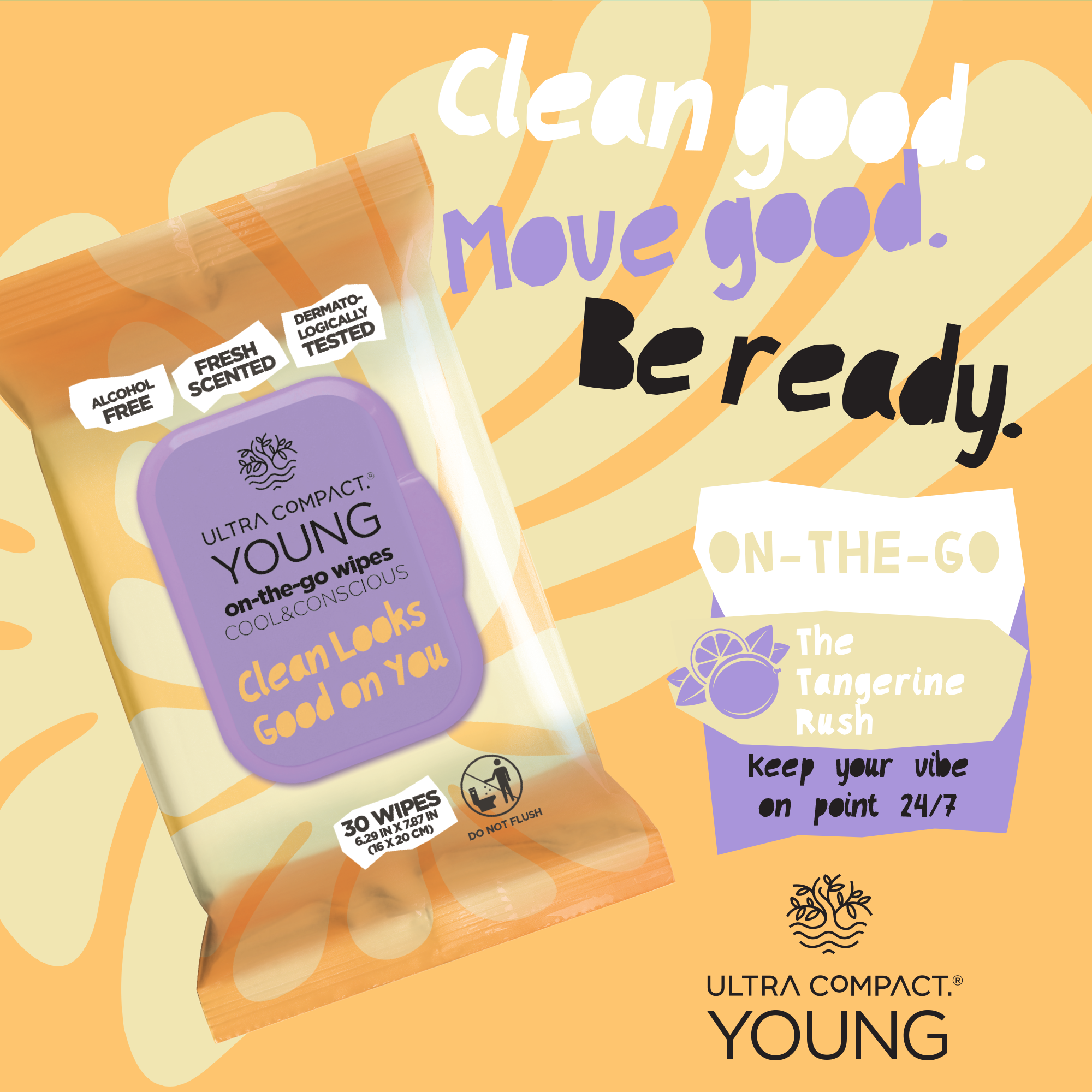 Ultra Compact Young On-The-Go Wipes