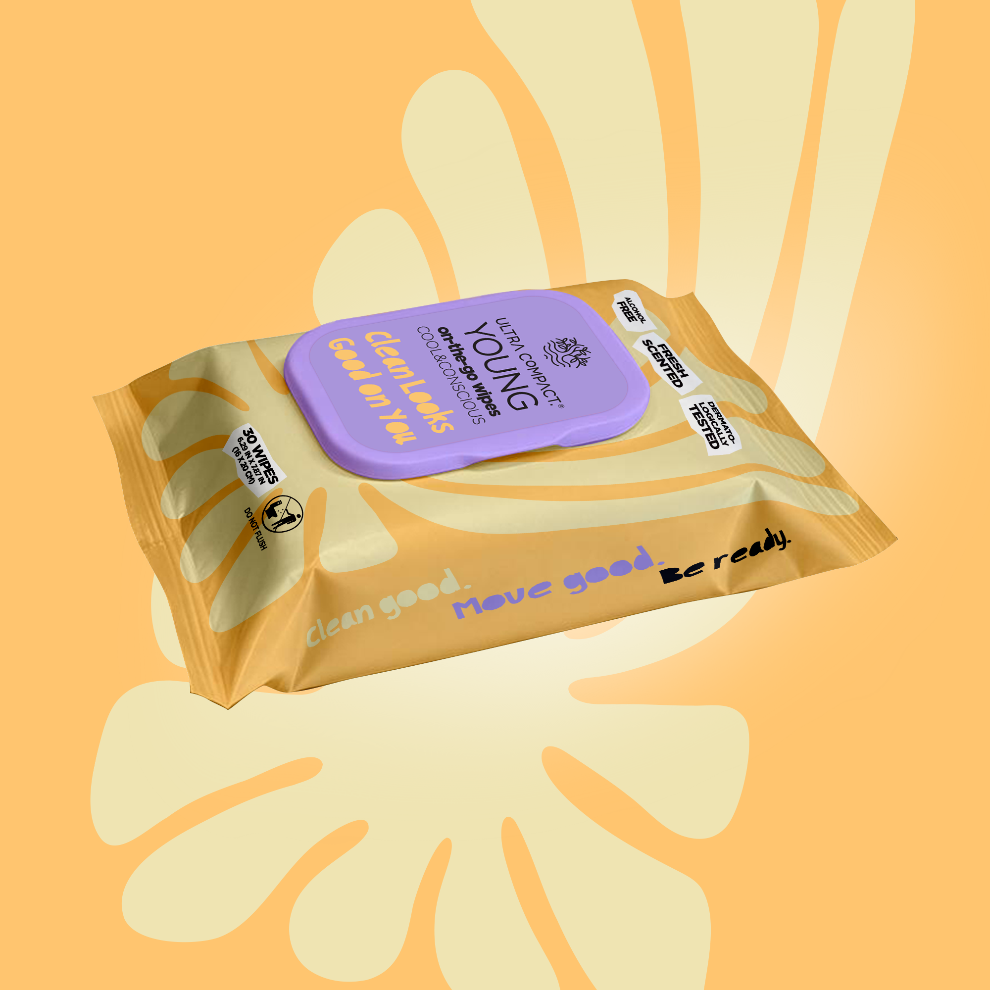 Ultra Compact Young On-The-Go Wipes