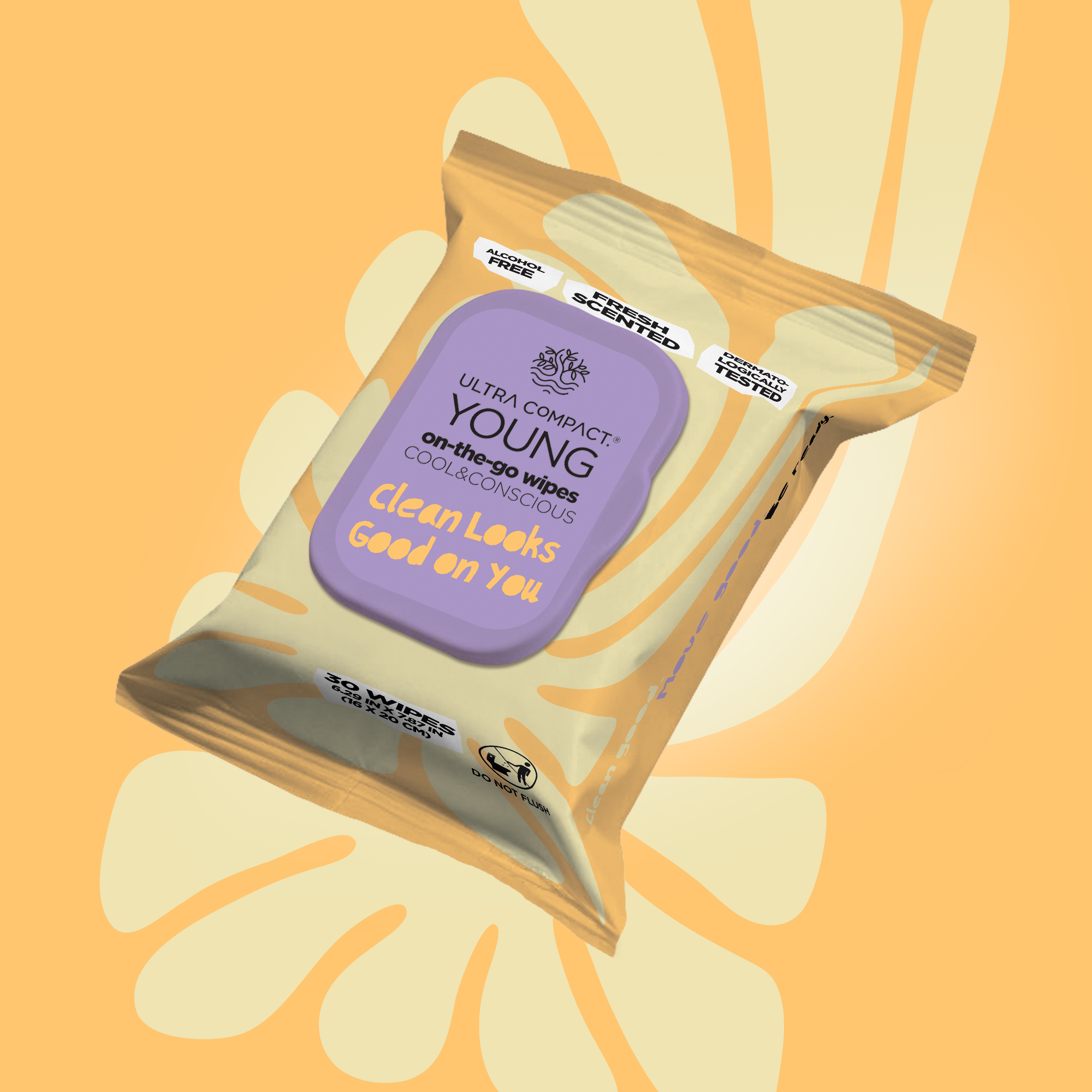 Ultra Compact Young On-The-Go Wipes
