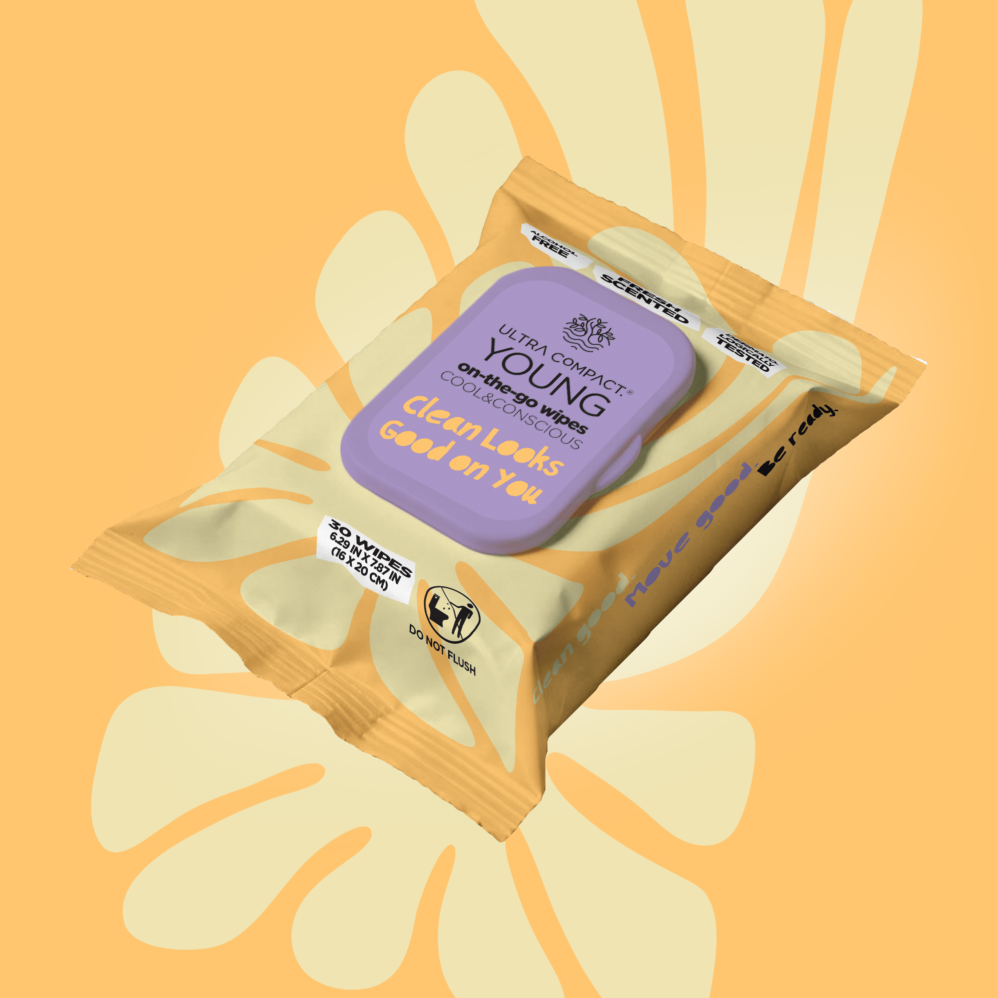Ultra Compact Young On-The-Go Wipes