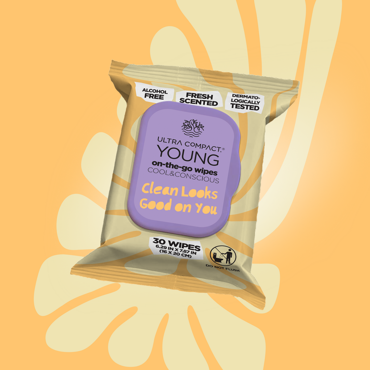 Ultra Compact Young On-The-Go Wipes