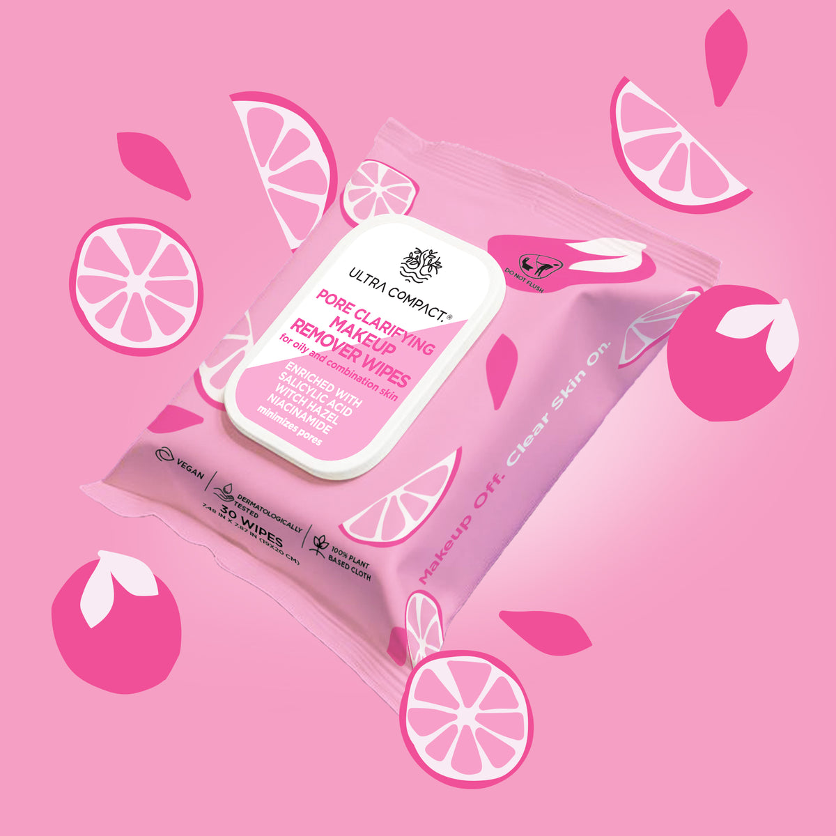 Ultra Compact Pore Clarifying Makeup Remover Wipes