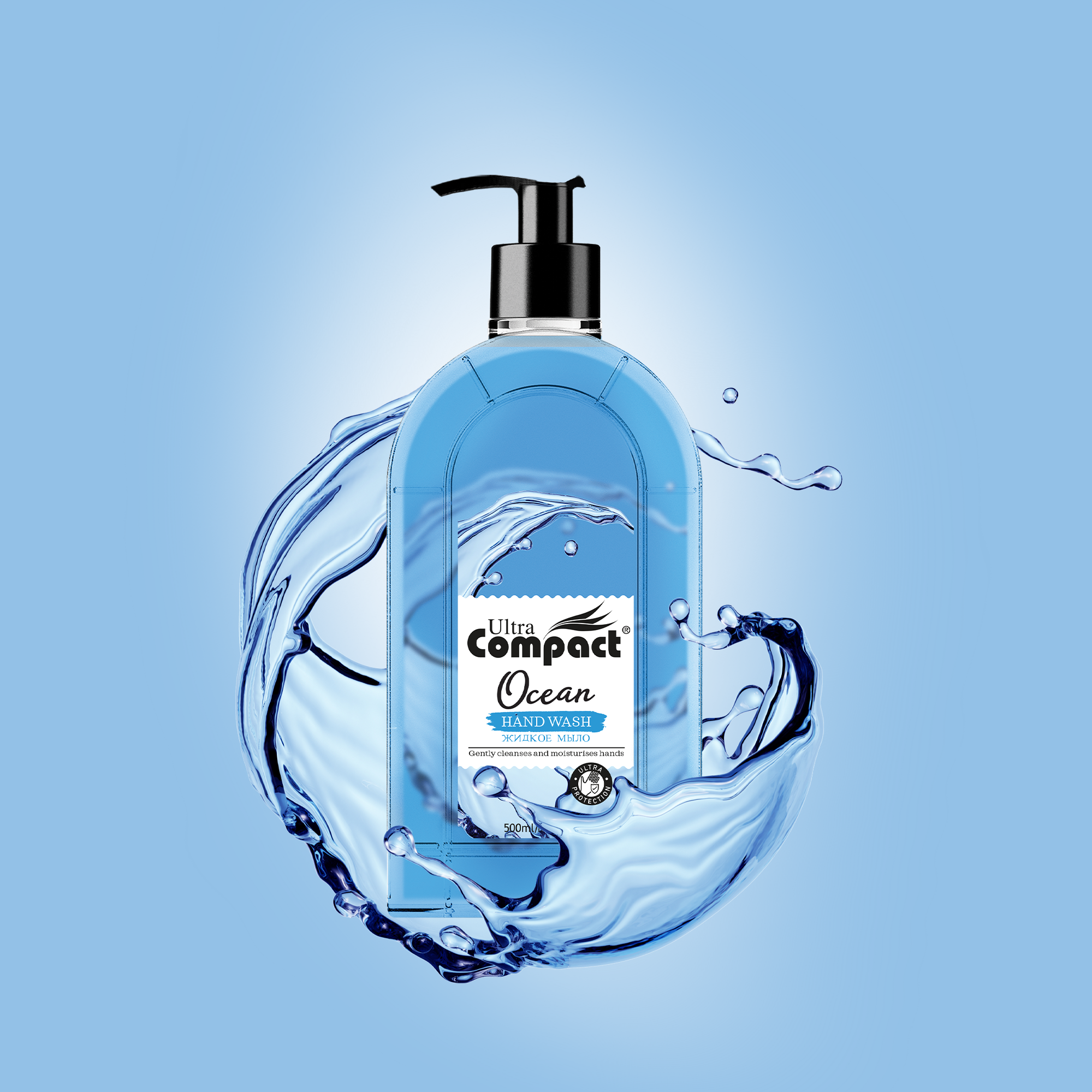 Ultra Compact Ocean Hand Wash Liquid Soap