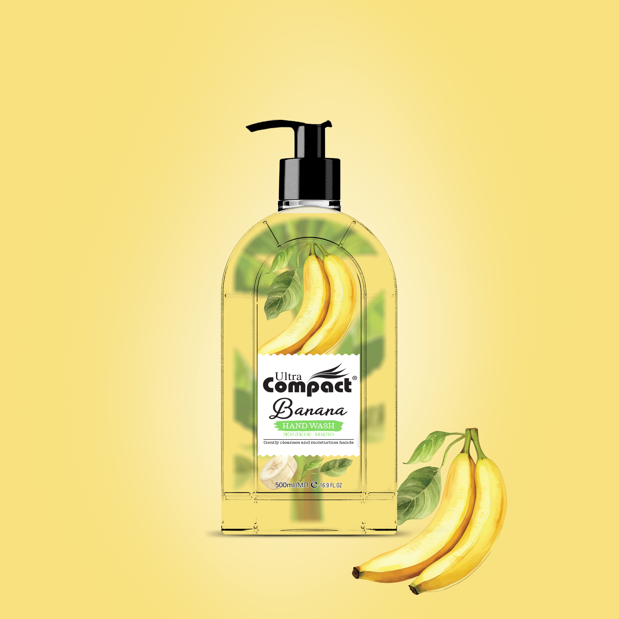 Ultra Compact Banana Hand Wash Liquid Soap