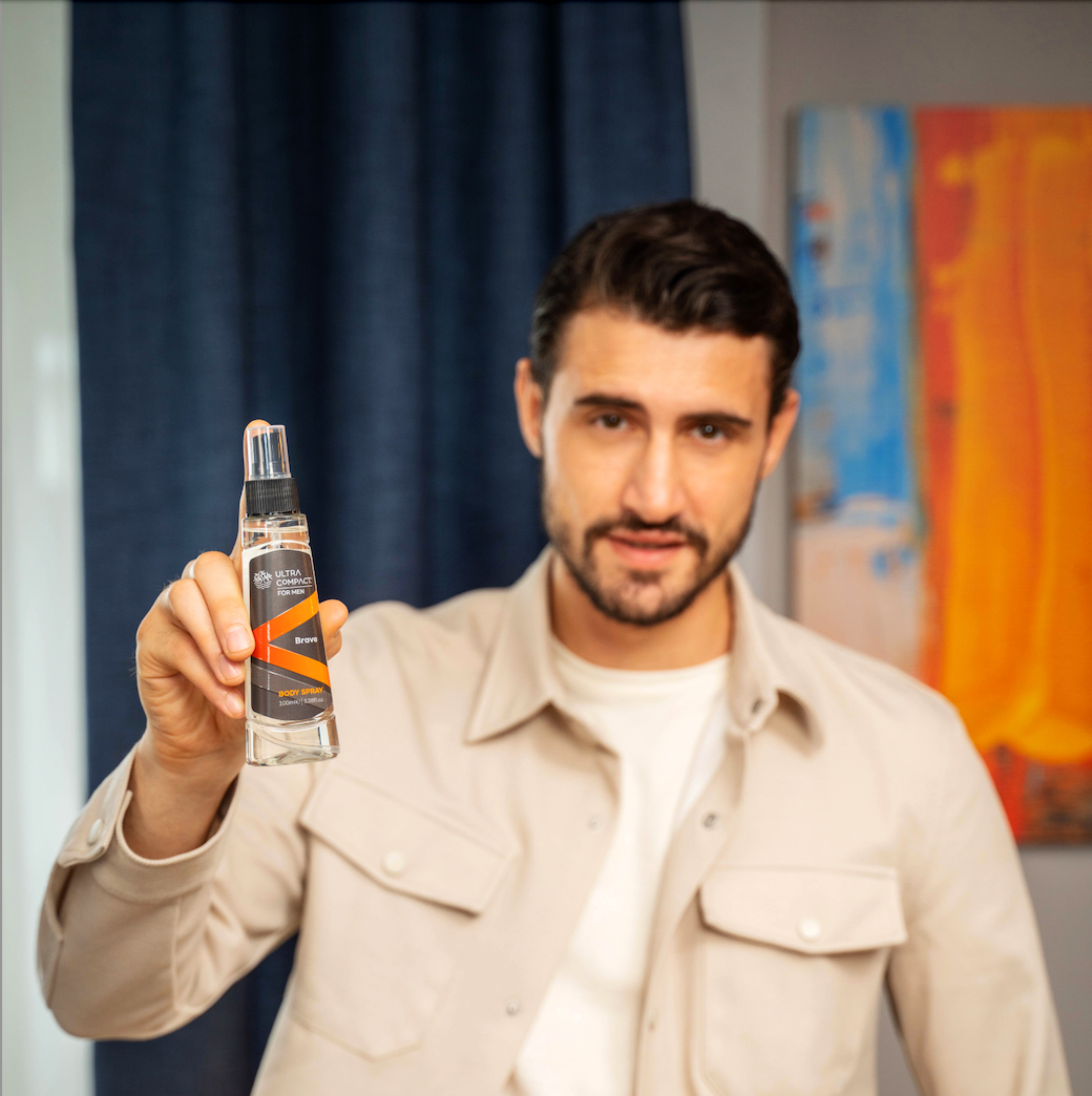 Ultra Compact Body Spray For Men Brave