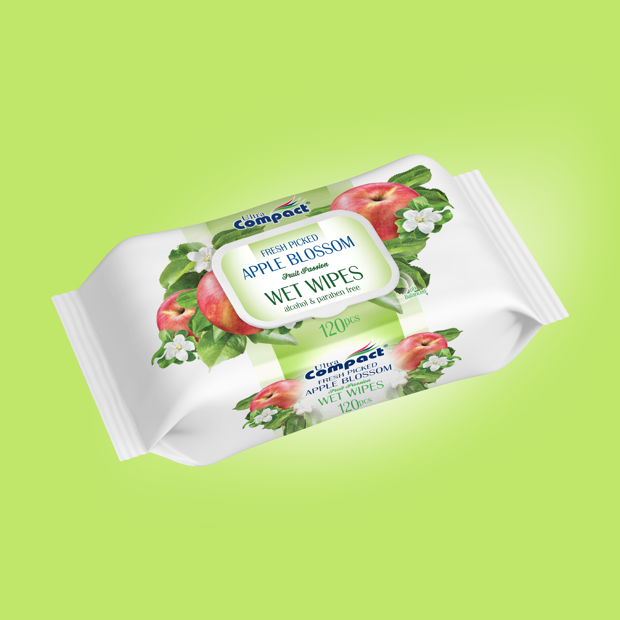 Ultra Compact Apple Blossom Wet Wipes