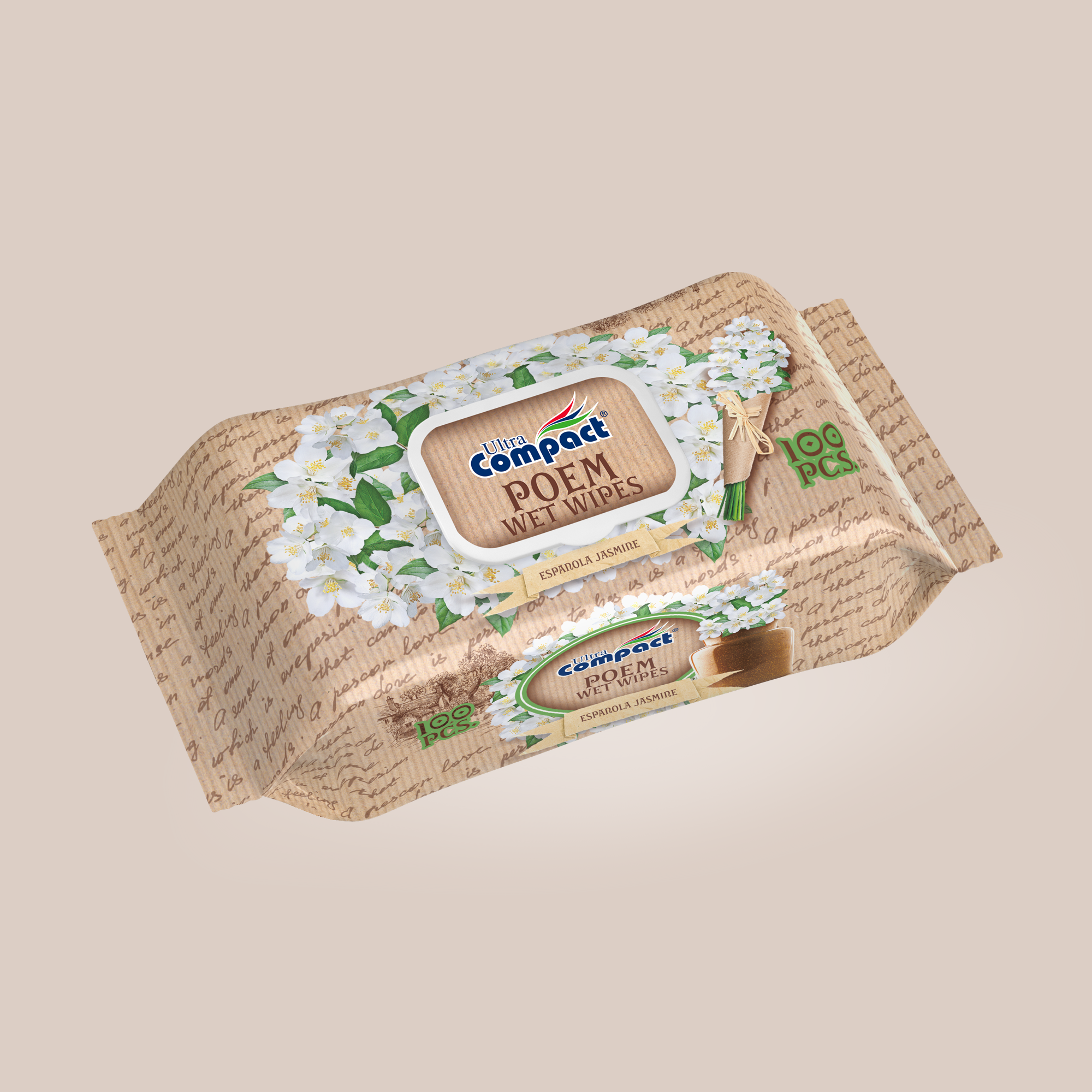Ultra Compact Poem Wet Wipes - Espanola Jasmine
